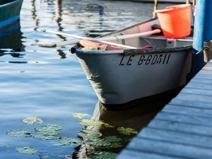 Stilleben am Anleger der Lechler Bootsstände & Fischerei